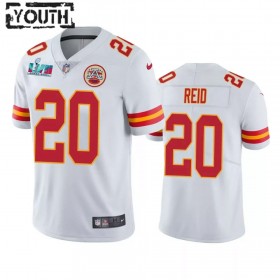 Maillot Enfant Kansas City Chiefs Justin Reid 20 Super Bowl LVII Blanc Vapor Limited